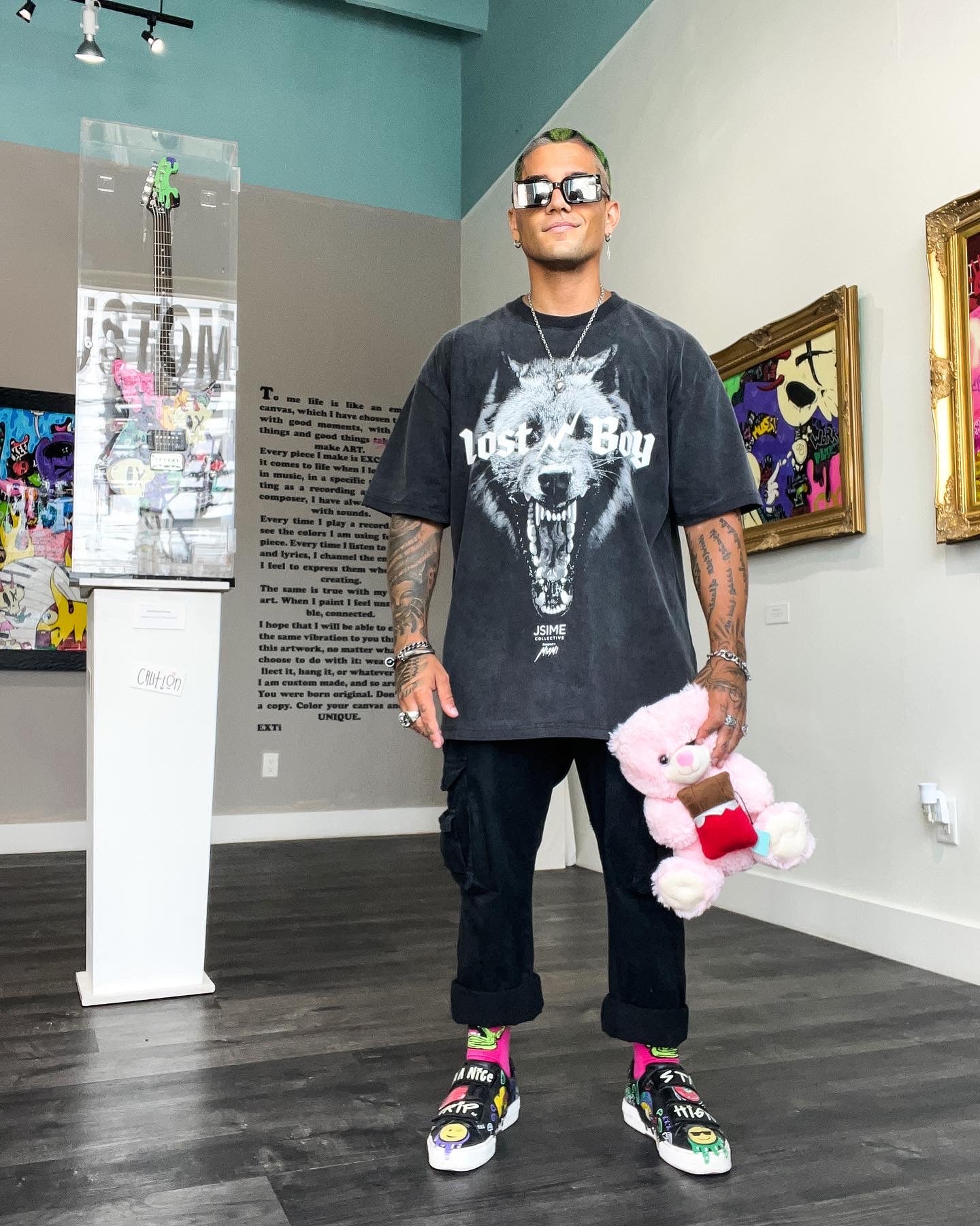 EXTi features his art collection in his first solo art show in the heart of Wynwood, the mecca for urban art in the USA