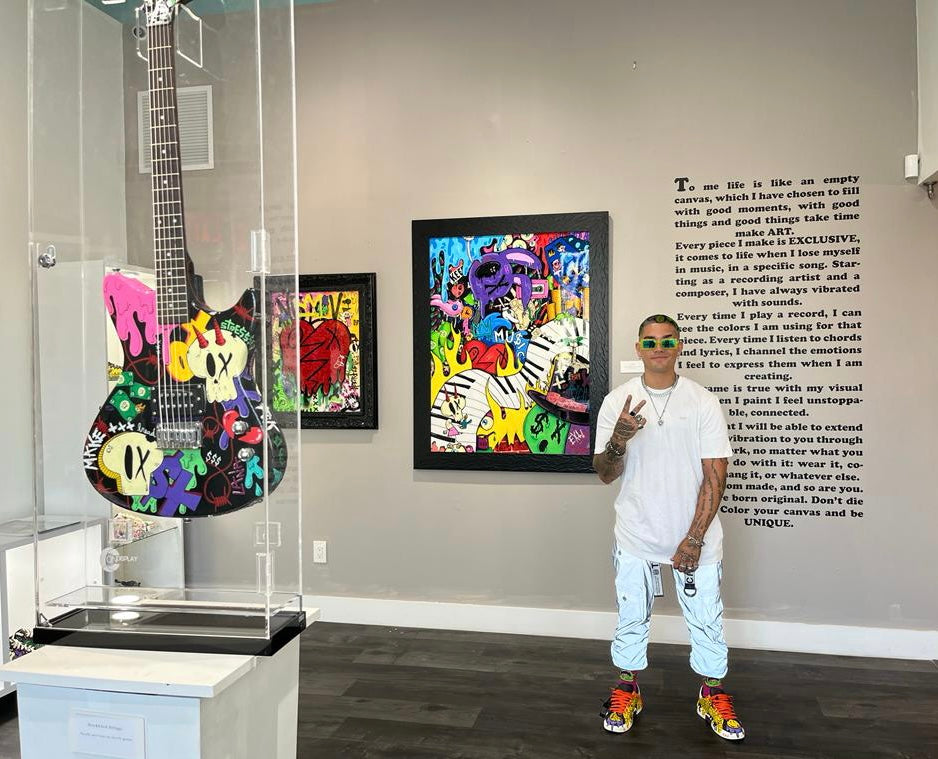 EXTi features his art collection in his first solo art show in the heart of Wynwood, the mecca for urban art in the USA